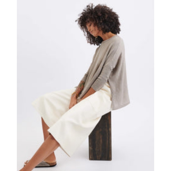 MERSEA Catalina Crewneck Sweater in Driftwood One Size - Picture 4 of 10